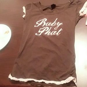 Cute brown XL baby phat tee shirt